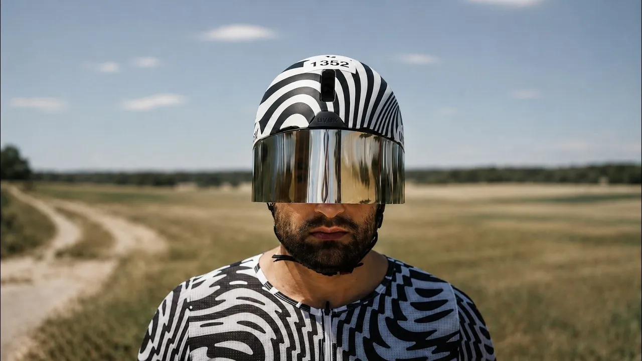 Sabin Mujagic im Zeitfahrhelm mit Startnummer 1352 bei der Challenge Roth