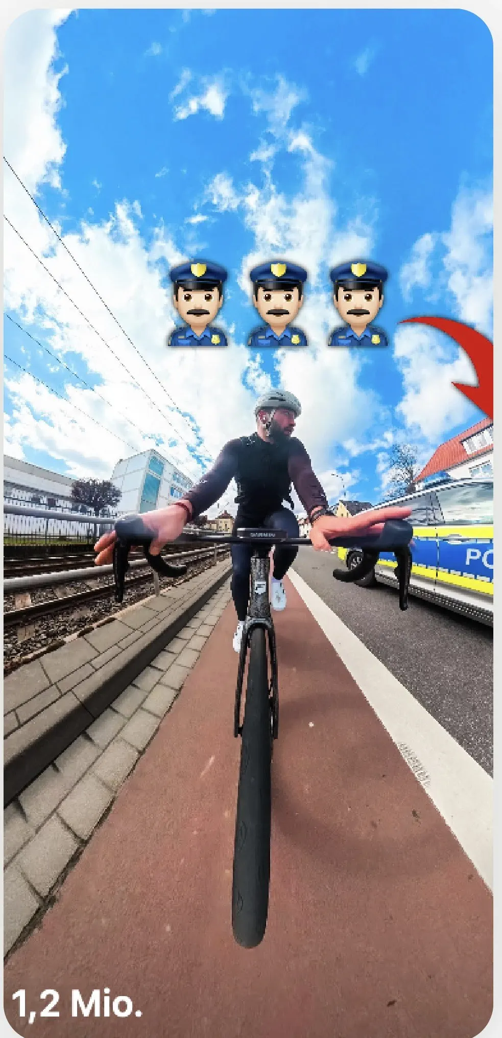 Screenshot of the Edeka reel with 1.2 million views